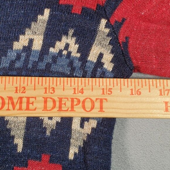 VTG Denim Supply Ralph Cardigan Sweater Women XS Aztec Southwestern Shawl Collar - Picture 2 of 8